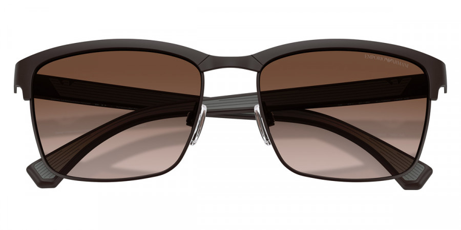 Color: Matte Brown/Rubber Gray (339013) - Emporio Armani EA208733901356