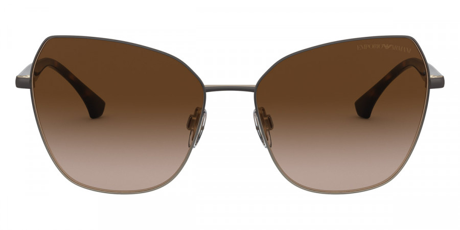 Emporio Armani™ EA2095 331713 57 - Matte Brown & Pale Gold