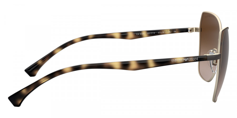 Color: Matte Brown & Pale Gold (331713) - Emporio Armani EA209533171357