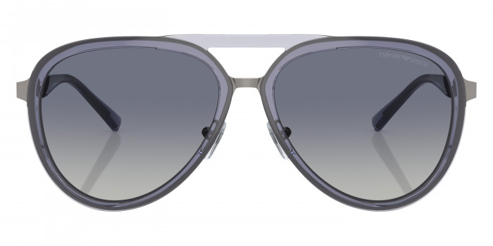 EMPORIO ARMANI™ EA2145 33584L 59 - Shiny Transparent Dark Blue/Matte Gunmetal