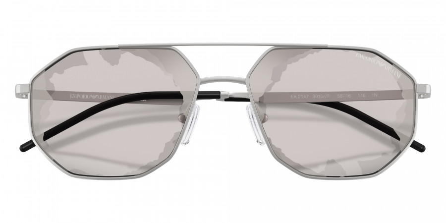 Color: Matte Silver (30157F) - EMPORIO ARMANI EA214730157F58
