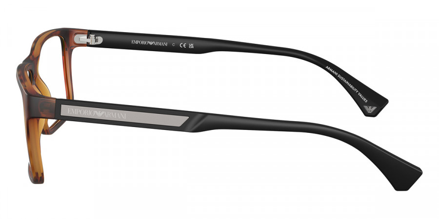 Color: Matte Havana/Rubber Black (5002) - Emporio Armani EA3038500256