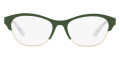 Militay Green / Pale Gold Eyeglasses