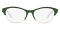 Militay Green / Pale Gold Eyeglasses