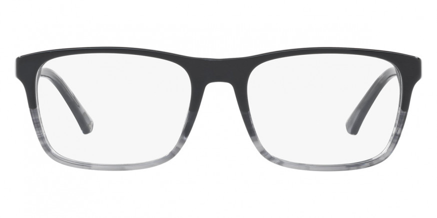 Color: Shiny Black & Striped Gray (5566) - Emporio Armani EA3120556655