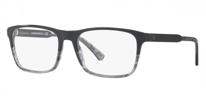 Color: Shiny Black & Striped Gray (5566) - Emporio Armani EA3120556655