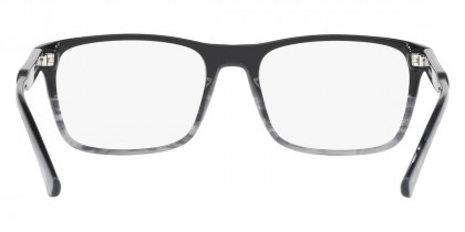 Color: Shiny Black & Striped Gray (5566) - Emporio Armani EA3120556655