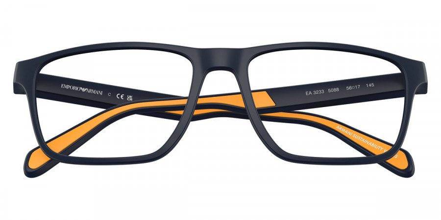 Color: Matte Blue/Rubber Yellow (5088) - Emporio Armani EA3233508856