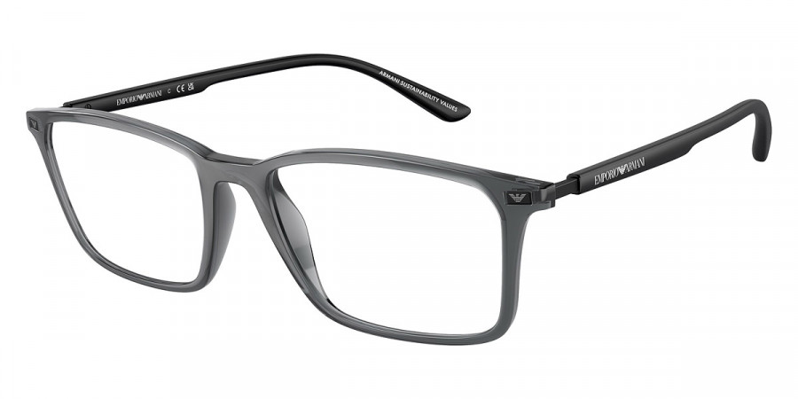 Color: Shiny Transparent Black/Matte Black (6106) - Emporio Armani EA3237610655