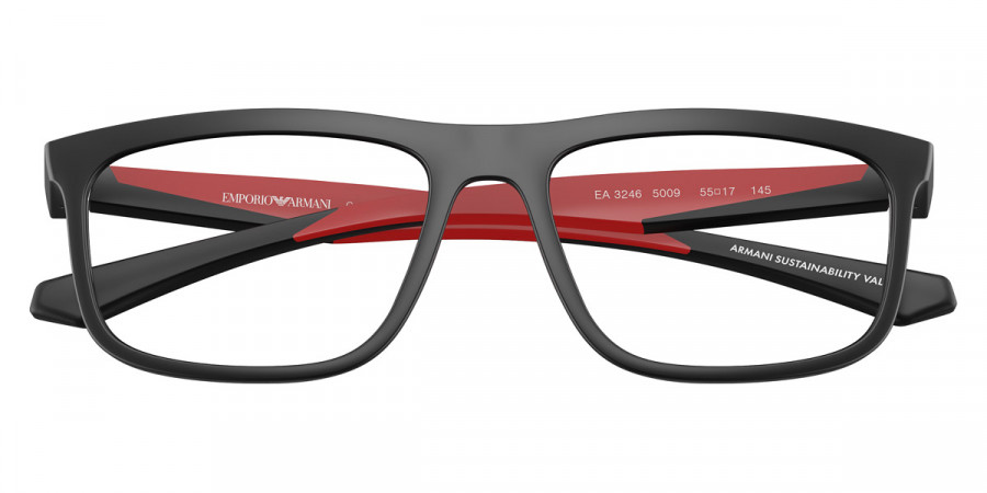 Color: Matte Black/Rubber Red (5009) - Emporio Armani EA3246500955