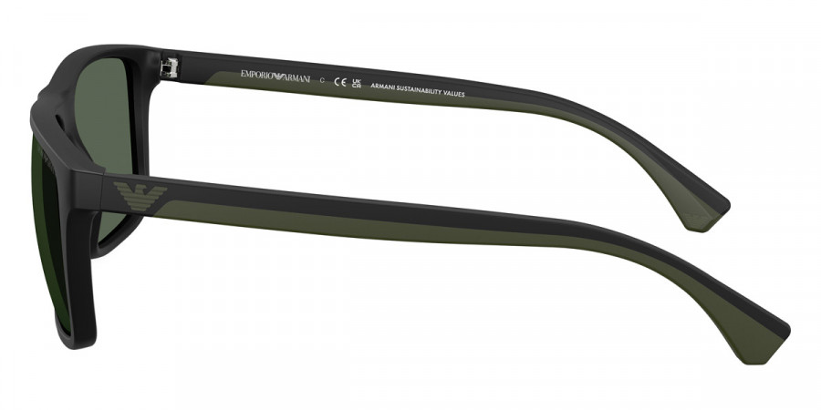 Color: Rubber Black/Rubber Green (500171) - Emporio Armani EA403350017156