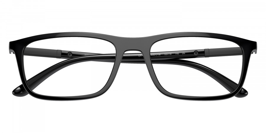 Color: Shiny Black (50011W) - Emporio Armani EA416050011W55