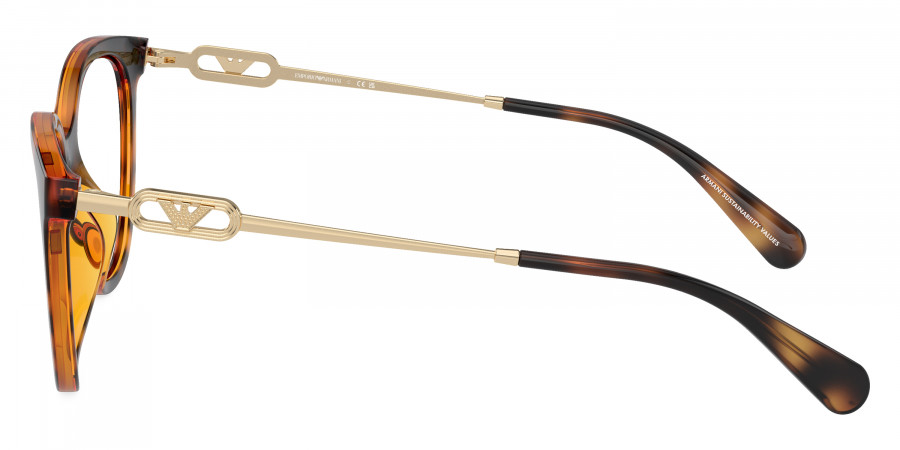 Color: Shiny Havana/Shiny Pale Gold (50261W) - Emporio Armani EA4213U50261W53