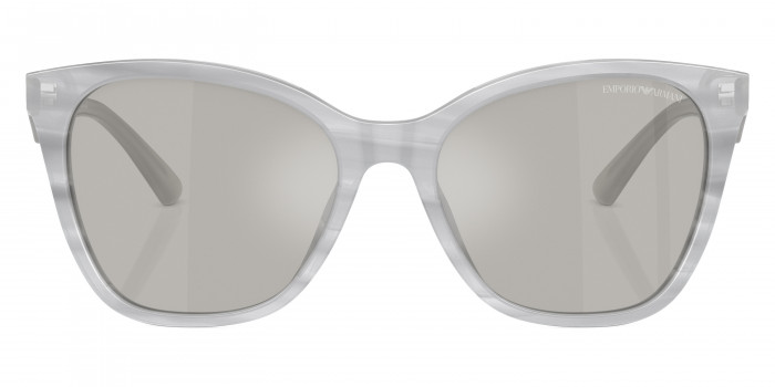 EMPORIO ARMANI™ EA4222U 611487 56 - Shiny Striped Gray/Shiny Opaline Gray