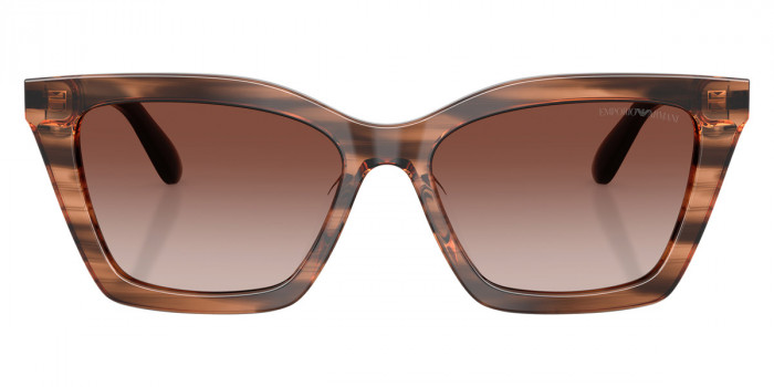 EMPORIO ARMANI™ EA4250U 626613 54 - Shiny Striped Brown/Shiny Black