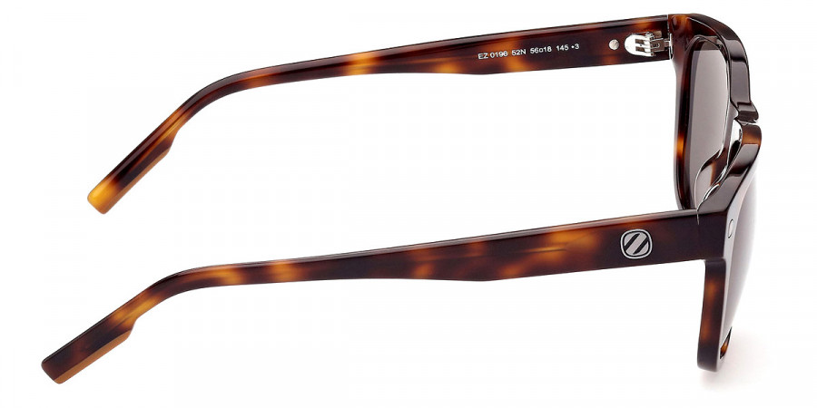 Color: Shiny Classic Dark Havana (52N) - Ermenegildo Zegna EZ019652N56