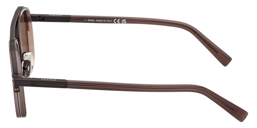 Color: Shiny Dark Brown (48E) - Ermenegildo Zegna EZ023148E51