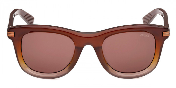 Ermenegildo Zegna™ EZ0269 50E 50 - Shiny Dark Brown/Light Brown/Gradient