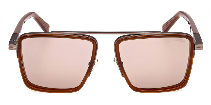 Ermenegildo Zegna™ EZ0272 48J 57 - Shiny Dark Brown