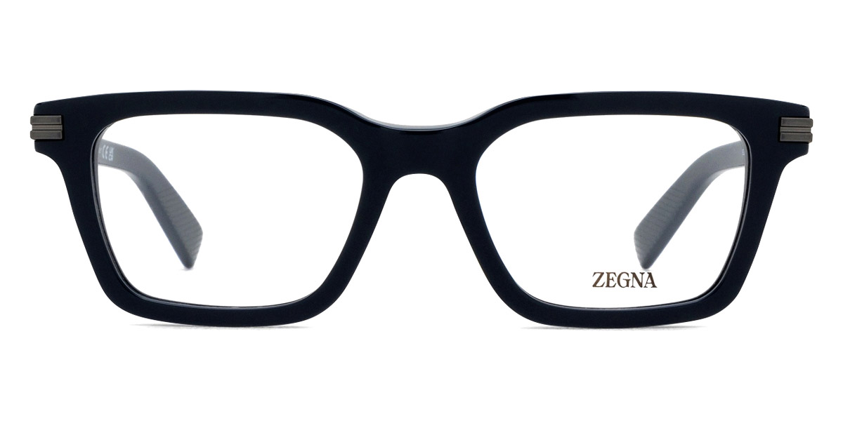 メガネ Zegna Eyewear EZ5264 H 001 Black Square Luxury Ermenegildo Zegna EZ5240-H 001 Black Optical Eyeglasses