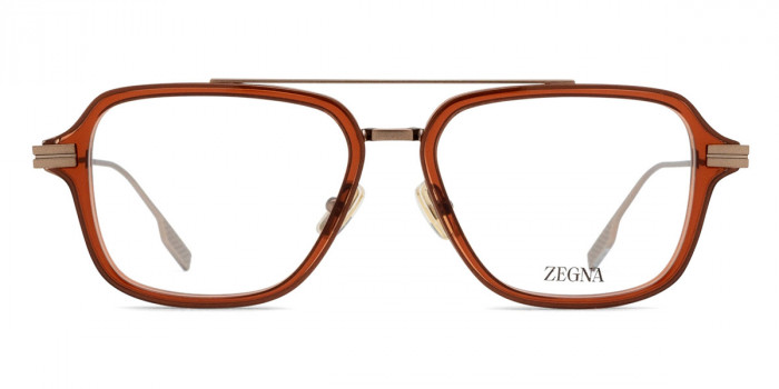 Ermenegildo Zegna™ EZ5297 045 53 - Shiny Light Brown/Matte Dark Bronze