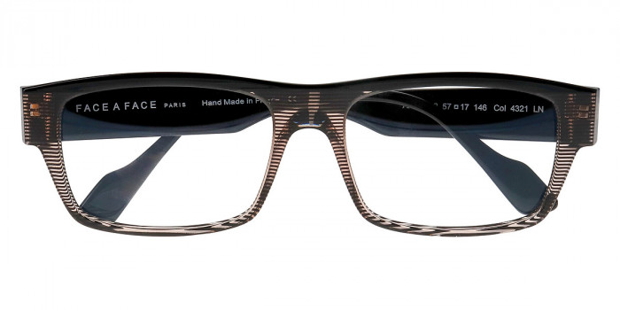 Face a Face™ ARMAN 2 4321 57 - Transparent Striped Amber