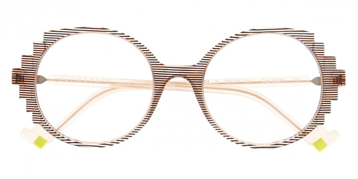 Face a Face™ BOCCA PIXEL 3 4321 50 - Transparent Striped Amber