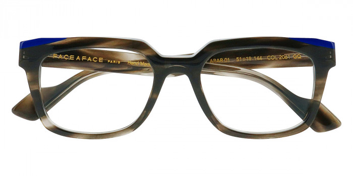 Face a Face™ CARAR 1 2061 51 - Gray Transparent Tortoise