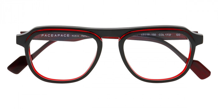 Face a Face™ CLOUD 1 1737 53 - Black/Transparent Red