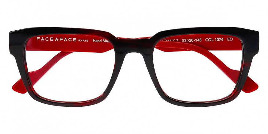 Face a Face™ FRANK 2 1074 53 - Red Transparent Tortoise