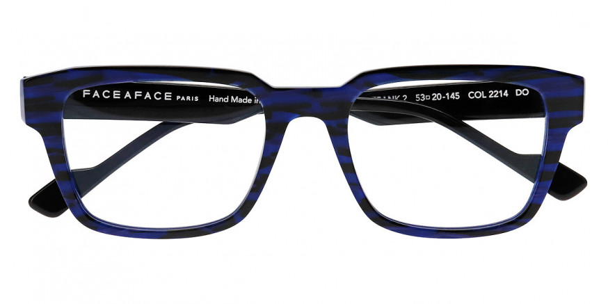 Face a Face™ FRANK 2 2214 53 - Lines and Light Blue/King Blue