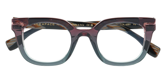 Face a Face™ FRIDAY 1 6201 47 - Gray on Gradient Pink and Green