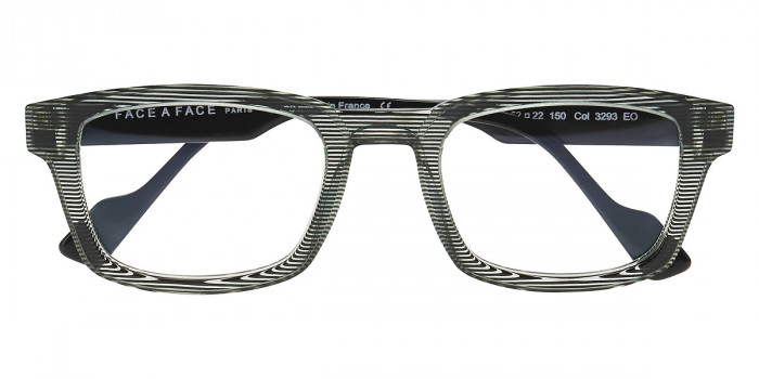 Face a Face™ GORDON 2 3293 52 - Transparent Stripped Green Horn