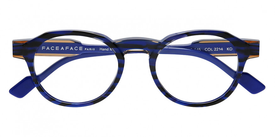 Face a Face™ HAVANE 1 2214 48 - Lines and Light Blue/King Blue