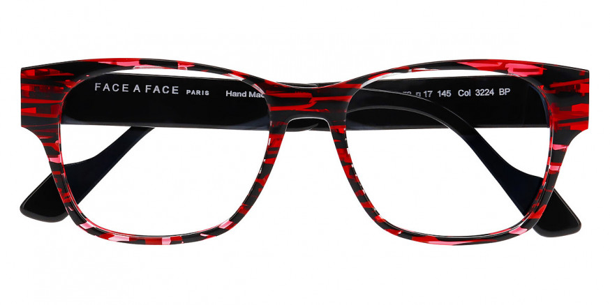 Face a Face™ JAMES 1 3224 53 - Lines and Light Red/Transparent Ruby Red