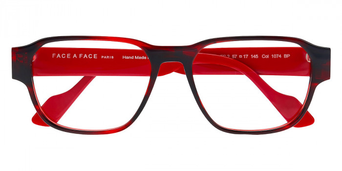 Face a Face™ JAMES 2 1074 57 - Red Transparent Tortoise