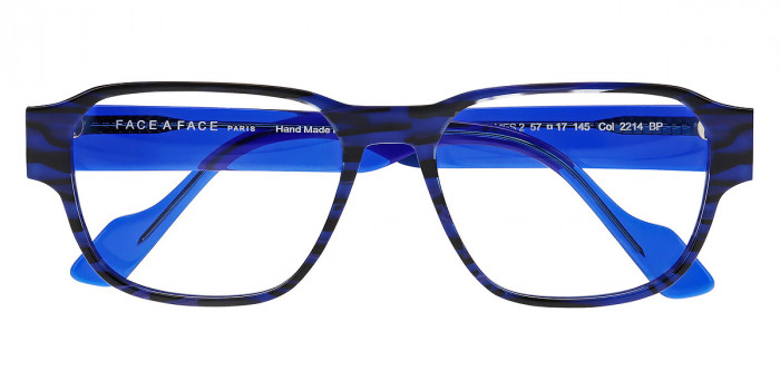 Face a Face™ JAMES 2 2214 57 - Lines and Light Blue/King Blue