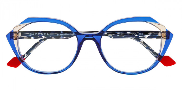 Face a Face™ KALEDO 2 1682 51 - Ultra Blue Transparent