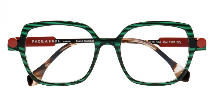 Face a Face™ KYOTO 3 1107 53 - Transparent Striped Dark Green