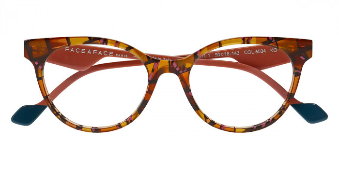 Face a Face™ MERYL 1 6034 50 - Mahogany Tortoise/Bright Orange
