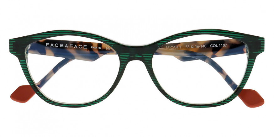 Face a Face™ MICAH 1 1107 53 - Transparent Striped Dark Green