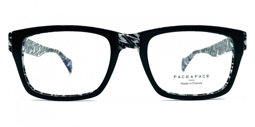 Face a Face™ SHARP 2 5093 54 - Black/Black and White Mosaic