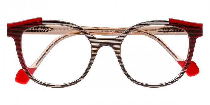 Face a Face™ SHIFT 1 4321 49 - Transparent Striped Amber