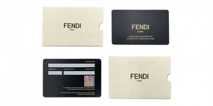 Certificate of Authenticity from Fendi™