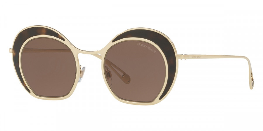 Color: Havana/Pale Gold (321573) - Giorgio Armani AR607332157347
