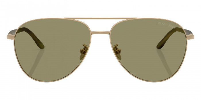 GIORGIO ARMANI™ AR6162 30022A 58 - Matte Pale Gold/Matte Striped Green