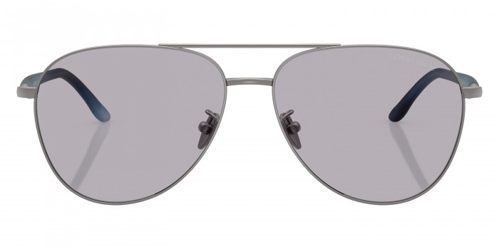 GIORGIO ARMANI™ AR6162 3003M3 58 - Matte Gunmetal/Matte Striped Blue