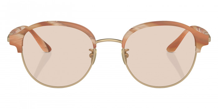 GIORGIO ARMANI™ AR8215 6067M4 52 - Matte Honey Horn/Matte Pale Gold