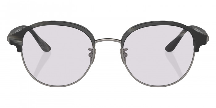 GIORGIO ARMANI™ AR8215 6068M3 52 - Matte Blue Horn/Matte Gunmetal