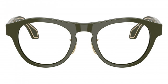 GIORGIO ARMANI™ AR8225 61931W 49 - Solid Dark Green on Crystal